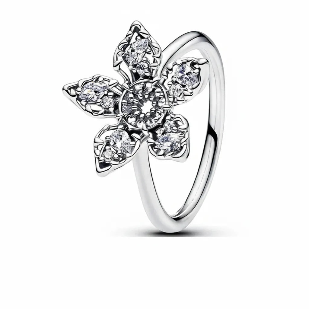 Anel Pandora Demogorgon Stranger Things Banhado em Prata